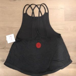 Beyond Yoga for Pure Barre Gray burnout tank